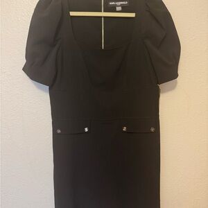 Karl Lagerfeld Elegant Black Mid length Dress size 10